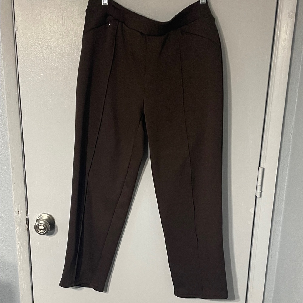 Athleta Dark Brown Straight Leg Pants